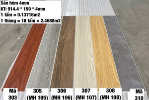 Revêtement de sol SPC en vinyle écologique, imperméable et anti-mites, épaisseur 4 mm, pour usage intérieur : salle de sport, maison, bureau, garage, hôpital, salle de bain, atelier - Product Image 3