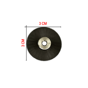 Lame de scie rotative à dents fines extra-dures pour outils de coupe de bagues, pour couper les bagues en or, argent, laiton, cuivre, céramique, bijoux, 3 cm - Product Image 2