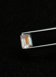 natural faceted <b>rainbow</b> moonstone octagon cut. - Product Image 3