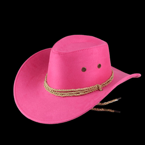 Custom <b>Western</b> Cowboy Fashion <b>Hats</b> New Image Style for Daily Use Men's Outdoor Genuine Leather Custom Logo - Product Image 5