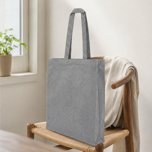 กระเป๋าผ้าแคนวาสรีไซเคิล 225 GSM ขนาด 38x42x8 ซม. มีช่องด้านใน ฐานกระเป๋ามีกั๊ก  รับทำโลโก้ตามสั่ง สำหรับงานโปรโมชั่น ช้อปปิ้ง ขายส่ง รับผลิตแบบ OEM - Product Image 6