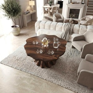 Modern Solid Wood Coffee <b>Table</b> Living Room Handmade Natural Eco-Friendly Durable Decor Unique Design - Product Image 3