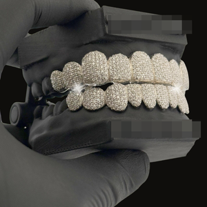 Fabricante de Joyería: Grillz de Moissanita Personalizados al por Mayor, de Plata 925, Estilo Hip Hop, para Toda la Boca - Product Image 6