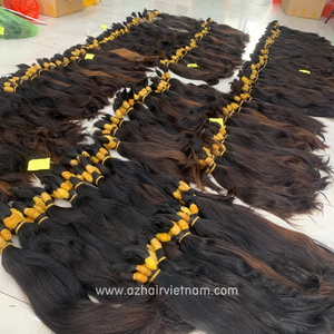 ผมดิบแบบ100% เดียวไม่หลุดร่วงผมคนจำนวนมากไม่หลุดง่ายต่อการขัดผม - Product Image 4