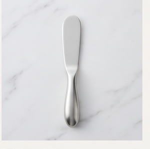 Couteau à fromage en acier inoxydable, lame plate à pointe ronde en métal argenté, compatible lave-vaisselle, pour la cuisine et la maison - Product Image 1