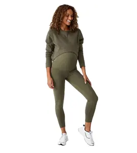 Maternity leggings custom made high waist tummy control maternity leggings for women on wholesale price direct from factory