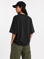 Robe T-shirt décontractée surdimensionnée pour femme en polyester/coton, unie, à manches courtes, écologique, séchage rapide, légère