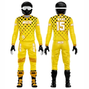 Traje de Motocross Unisex MCG de Manga Larga con Estampado Digital, 220g, Secado Rápido, Transpirable, Tallas Grandes, Poliéster, para Adultos, ATV, Carretera, Personalizado - Product Image 1