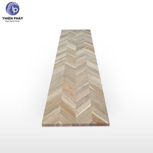 Planche de découpe en bois d'acacia massif Thien Phat Chevron, 25x96 pouces, épaisseur personnalisable (1,25-1,5 pouces), fabriquée à Gia Lai - Product Image 2