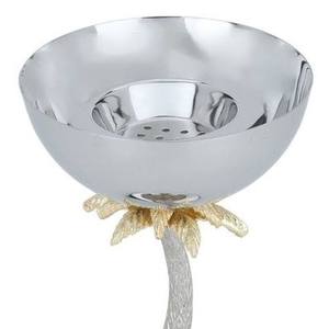 Quemador de incienso (Mabkhara) de metal con acabado en plata y oro, con pedestal de palmera, para Bakhoor y Oud Dakhoon, estilo Majlis, estilo saudí, venta al por mayor - Product Image 3