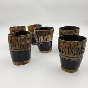 Coupe en corne de bœuf de qualité supérieure, style viking, idéale pour les fêtes, les mariages ou la décoration rustique de la maison, cadeau pour le mead/le vin/la bière - Product Image 1