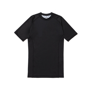 Wholesale Men's Half Sleeve Rash Guard <b>Bjj</b> <b>T</b>-<b>Shirt</b> Quick Dry Compression Gym Fitness Sport <b>Shirt</b> Breathable Feature Custom Logo - Product Image 4