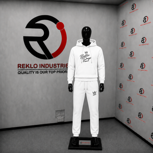 Conjunto Deportivo Personalizado para Hombre, Sudadera con Capucha y Pantalones Jogger Blancos, Logotipo Impreso, Ropa Deportiva Casual, Venta al Por Mayor OEM - Product Image 3