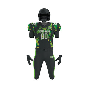 Conjuntos de Uniformes Profesionales de Fútbol Americano |   Manga Corta |   100% Poliéster |   Impresión de Logotipos Personalizados |   Fabricante de Ropa Deportiva - Product Image 2