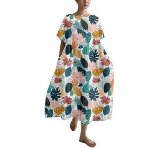 Vestido para Mujer, Verano 2026, Talla Grande, Estilo Boho, Maxi Vestido Holgado con Cuello Redondo para Fiesta y Boda - Product Image 1