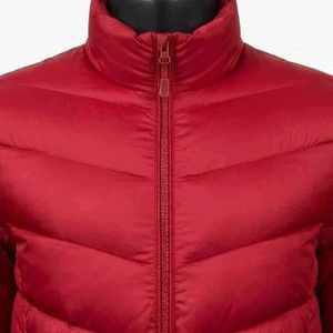 Women's <b>Quilted</b> Jacket Solid Color Stand Collar Full Sleeve Zipper Closure Winter Warm Polyester <b>Wadding</b> Regular Length - Product Image 3