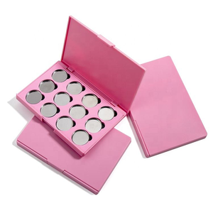 Palette de fards à paupières rose en gros, 12 compartiments, 26 mm, en plastique, magnétique, marque privée, vide - Product Image 2
