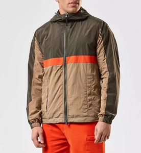 Veste coupe-vent respirante en gros, dernier style, veste coupe-vent color block, veste coupe-vent personnalisable avec logo pour hommes - Product Image 1