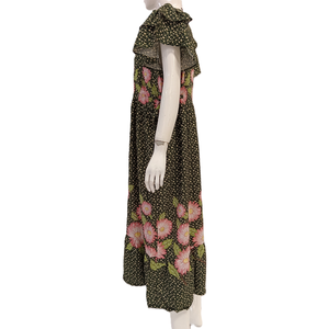 Robe à manches bouffantes pour femmes, robe kimono à col en V par Chrysanta. - Product Image 5