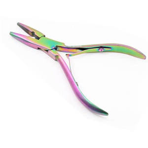 Kits d'outils d'extension de cheveux professionnels boucle aiguille tirant crochet perle dispositif Micro liens Extensions de cheveux Kit pinces perles ensemble - Product Image 4