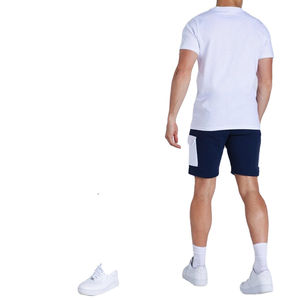 Conjunto de verano para hombre con impresión de logotipo personalizado al por mayor, proveedor de ropa deportiva para hombre, conjunto de verano moderno para hombre - Product Image 5