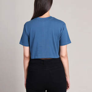 Camisetas cortas para mujer de corte regular, ligeras y de buena calidad, bajo pedido mínimo, camisetas cortas para mujer en venta - Product Image 2