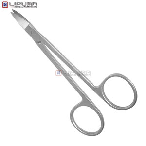 QUINBY 12.0cm Professional Stainless Steel Dental Scissors Optimal <b>Gum</b> Tissue Cutting Manual Surgical Instruments Basis - Product Image 4