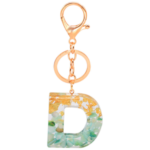 Wholesale New Fashion Acrylic Letter Charm Resin Pendant Keychain Tassel Butterfly Pendant <b>Key</b> <b>Ring</b> - Product Image 4
