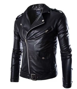 Nouvelle arrivée, veste en cuir de vachette personnalisée de haute qualité pour hommes, col rabattu, veste de moto, fermeture éclair, pour l'hiver - Product Image 1
