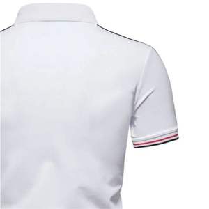 Maillot de sport personnalisé OEM vierge pour homme, style Angleterre, à séchage rapide, manches courtes, en jersey polyester/coton, grandes tailles - Product Image 5