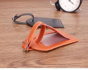 Étiquettes de bagages en cuir de vachette classiques de luxe, faites à la main, en cuir pleine fleur, résistantes à l'eau, légères pour le voyage - Product Image 6