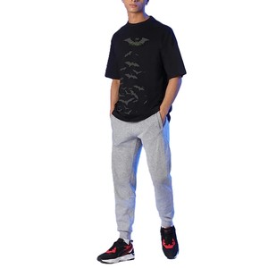 T-<span class=keywords><strong>shirt</strong></span> noir à manches courtes pour homme The <span class=keywords><strong>Batman</strong></span> avec imprimé motif chauve-souris, col rond, coupe décontractée en jersey - Product Image 3