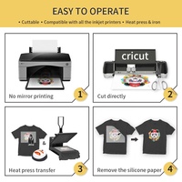 Papier transfert foncé A4 8,5*11 pour jet d'encre foncé, pour T-shirt en coton foncé, de Winner Transfer Factory Outlet