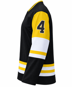 Maillot de hockey sur glace personnalisé pour homme, numéro 8, impression sublimée, manches longues, polyester, vêtements d'équipe - Product Image 2