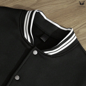 Customized Men'<b>s</b> Varsity <b>Jacket</b> With Patch Embroidery Contrast Sleeve Streetwear Bomber <b>Jacket</b> High Quality Baseball Coat - Product Image 6