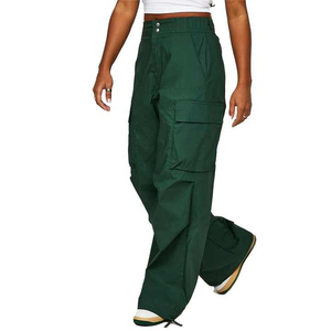 กางเกงคาร์โก้เอวสูงทรงหลวมสไตล์ใหม่ขายดี ผ้าฝ้าย 100% มีกระเป๋าหลายช่อง กางเกงผู้หญิงสั่งทำได้ - Product Image 5