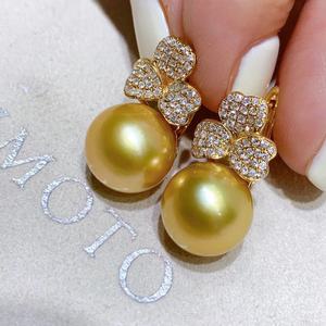 Boucles d'oreilles en argent pur 925, gris platine, perle, talons hauts, 11-12 mm, rondes, impeccables, parfaites pour un style quotidien - Product Image 1