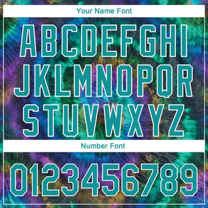 Camiseta Clásica Personalizada con Estampado Tie Dye en Verde Azulado y Blanco, de Secado Rápido, de Poliéster, para Hombre (Manga Corta) - Product Image 5