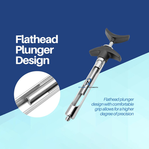 Dental Injection Syringe 1.8ml Stainless Steel Aspirating Cartridge Syringe Ergonomic Grip Dental Surgical Tool - Product Image 6