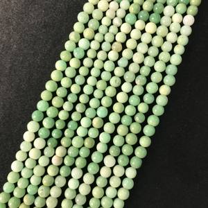 Cuentas Sueltas de Crisoprasa Natural Certificada IGI, Grado AA, 4mm-5.5mm, Verde Fuego, para Joyería y Manualidades, Gran Venta - Product Image 4