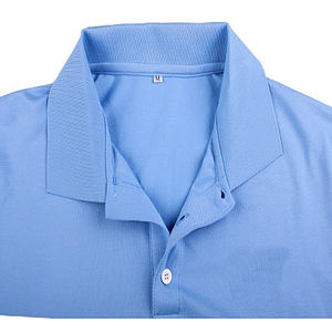 เสื้อโปโลผู้ชายไซส์ US แห้งเร็ว ระบายอากาศได้ดี แขนสั้น ผ้าถัก สำหรับออกกำลังกาย เล่นกีฬา  แบบเรียบ สามารถสั่งพิมพ์ลายได้ สีพื้น - Product Image 4