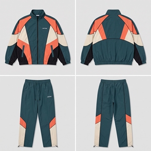 Wholesale Eco-Friendly Waterproof Maternity Plus Size Crinkle Nylon <b>Windbreaker</b> Tracksuit Set Retro <b>Vintage</b> Custom Logo Fast - Product Image 3