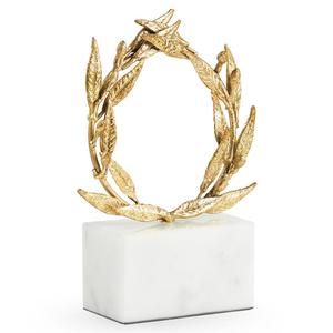Metal Aluminum Sculpture For Luxury Decorative Metal Art Decor Statue Hotel Metal Figurine Home <b>Table</b> Decoration Gold Color - Product Image 4