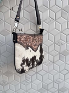 2026 New Cowhide Leather Handbag Hand Tooled Carving Leather Sling <b>Bag</b> Gypsy <b>Boho</b> Handmade Western Stylish Multi Uses <b>Bags</b> - Product Image 2