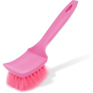 Cepillo de nailon rosa para alfombras, cepillos suaves que no rayan para lavado de coches, para limpiar asientos de cuero para coches - Product Image 1