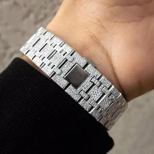 Gray <b>Skeleton</b> Men's <b>Skeleton</b> <b>Watch</b> With VVS1 Moissanite Diamond and Swiss <b>Automatic</b> Movement Business Style Fashion Jewelry - Product Image 2