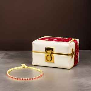 925 Sterling Silver 14K Gold Plated <b>Ruby</b> Luxury Vintage IGI Certified Bangle Elegant Dainty Women's Jewelry Wholesale - Product Image 4