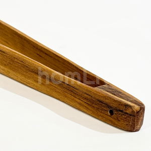 OEM Natural Teak Wood Kitchen Tongs Eco Friendly Sustainable Foodgrade No <b>Paint</b> and Varnish Halal Customized Cooking - Product Image 4