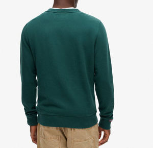 Sweat-shirt classique de haute qualité pour homme, couleur verte unie, manches longues, style ample, pour homme et femme. - Product Image 3