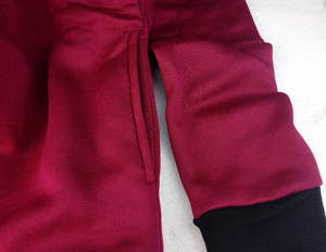 Sweat-shirt en polaire à capuche rouge pour homme, coupe classique, décontracté, pour l'automne - Product Image 2